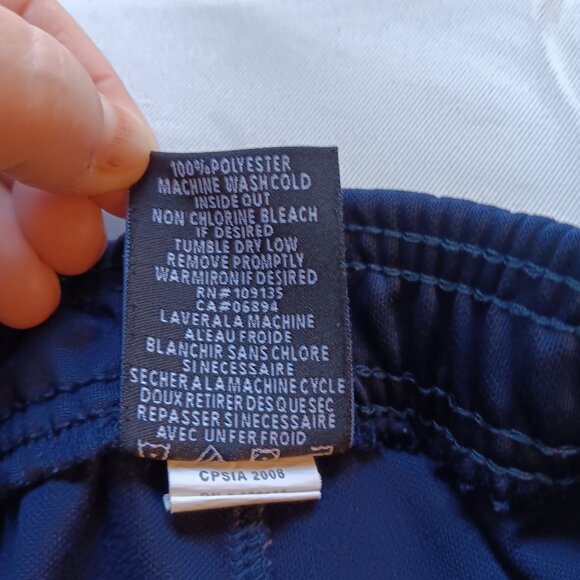 Icer Brands Navy NBA  Athletic Short Youth Size 14/16 Elastic Waist Polyester D8 - Picture 5 of 9